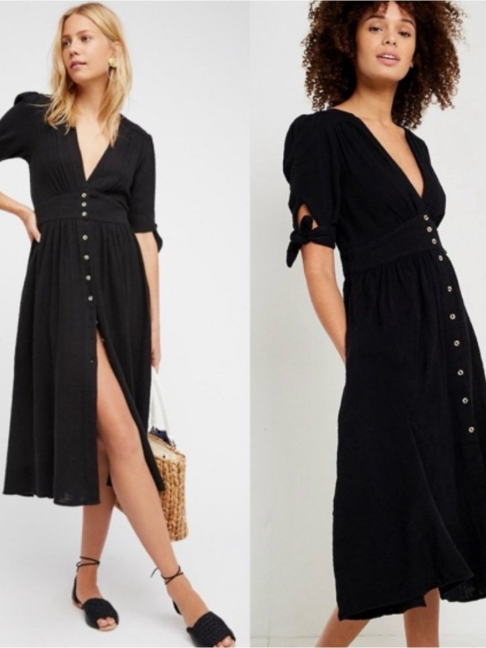 Free People Love of my Life Dress Small Black